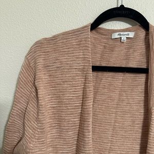Madewell Ribbed Knit Open Front Cardigan